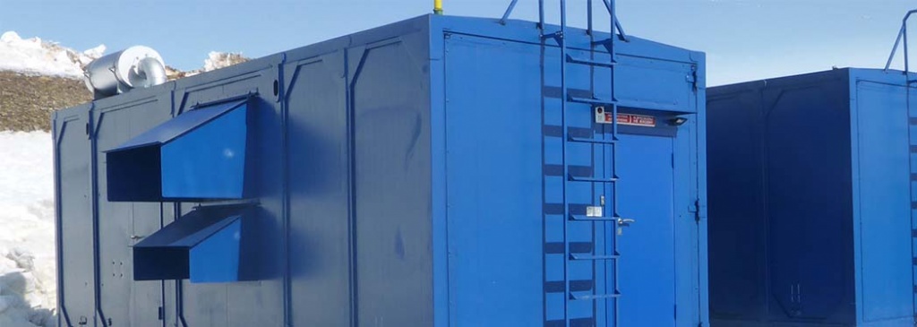 фото ДГУ ЭТРО 640 кВт в утепленном контейнере «Север»